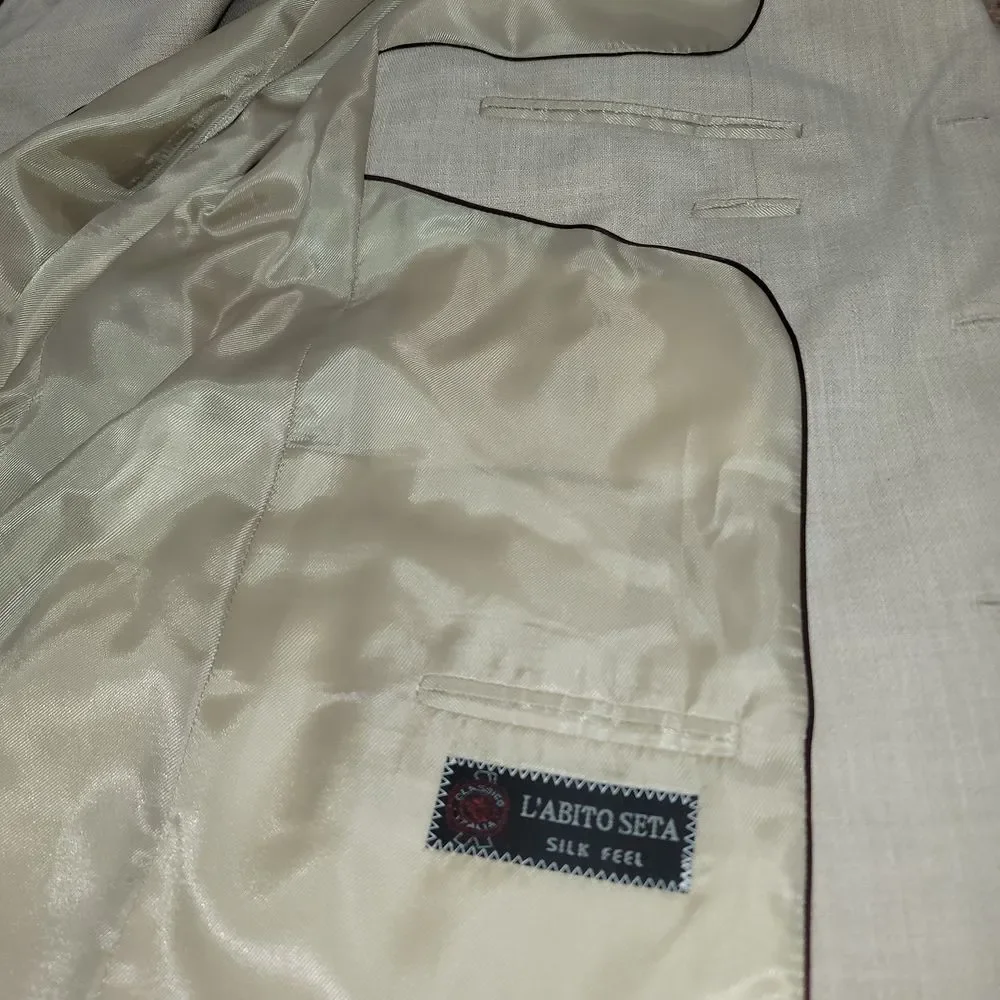 Mazzoni Men 44R‎ Single breasted Sport Coat Blazer Jacket Old Money Preppy Work